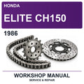 1986 Honda Elite CH150 Workshop Service & Repair Manual