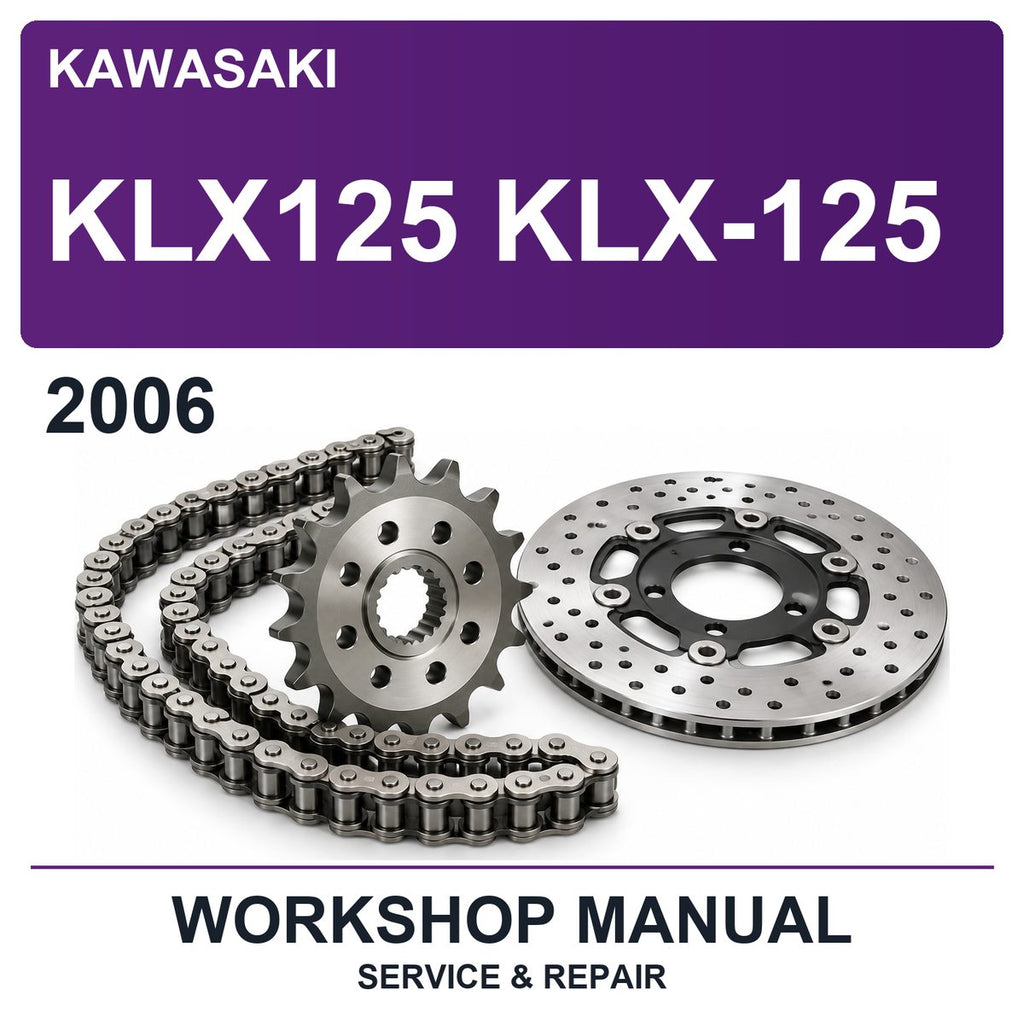 2006 Kawasaki KLX125 KLX-125 Workshop Service & Repair Manual