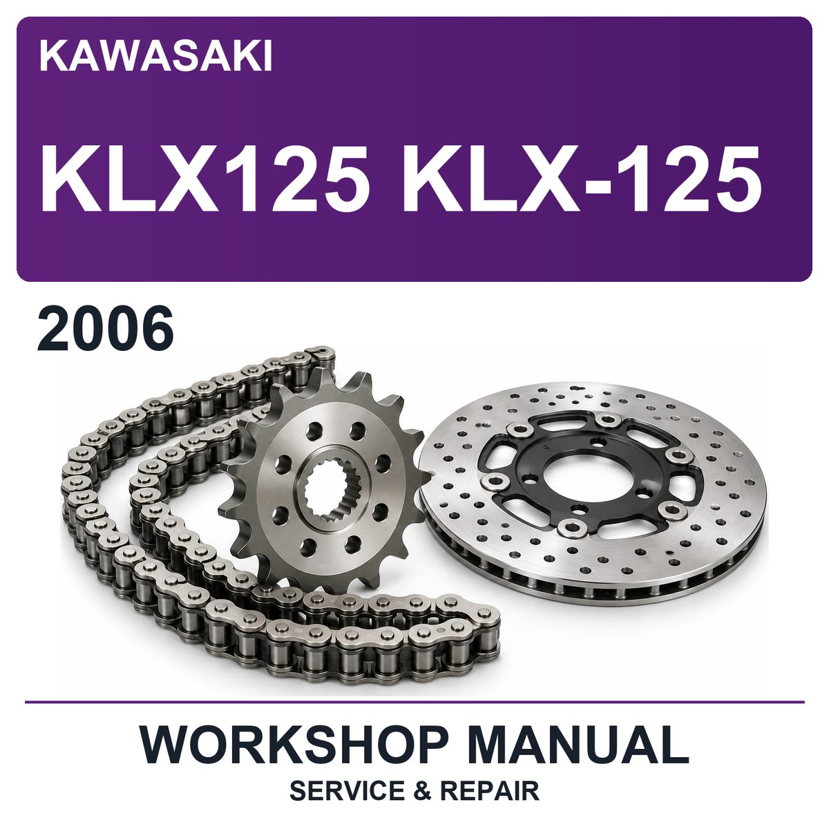 2006 Kawasaki KLX125 KLX-125 Workshop Service & Repair Manual
