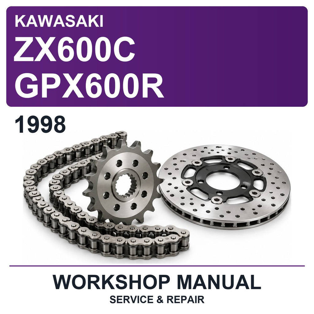 1998 Kawasaki ZX600C GPX600R Workshop Service & Repair Manual