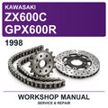 1998 Kawasaki ZX600C GPX600R Workshop Service & Repair Manual