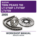 2005 Suzuki Twin Peaks 700 LT-V700F LTV700F LTV700 Workshop Service & Repair Manual