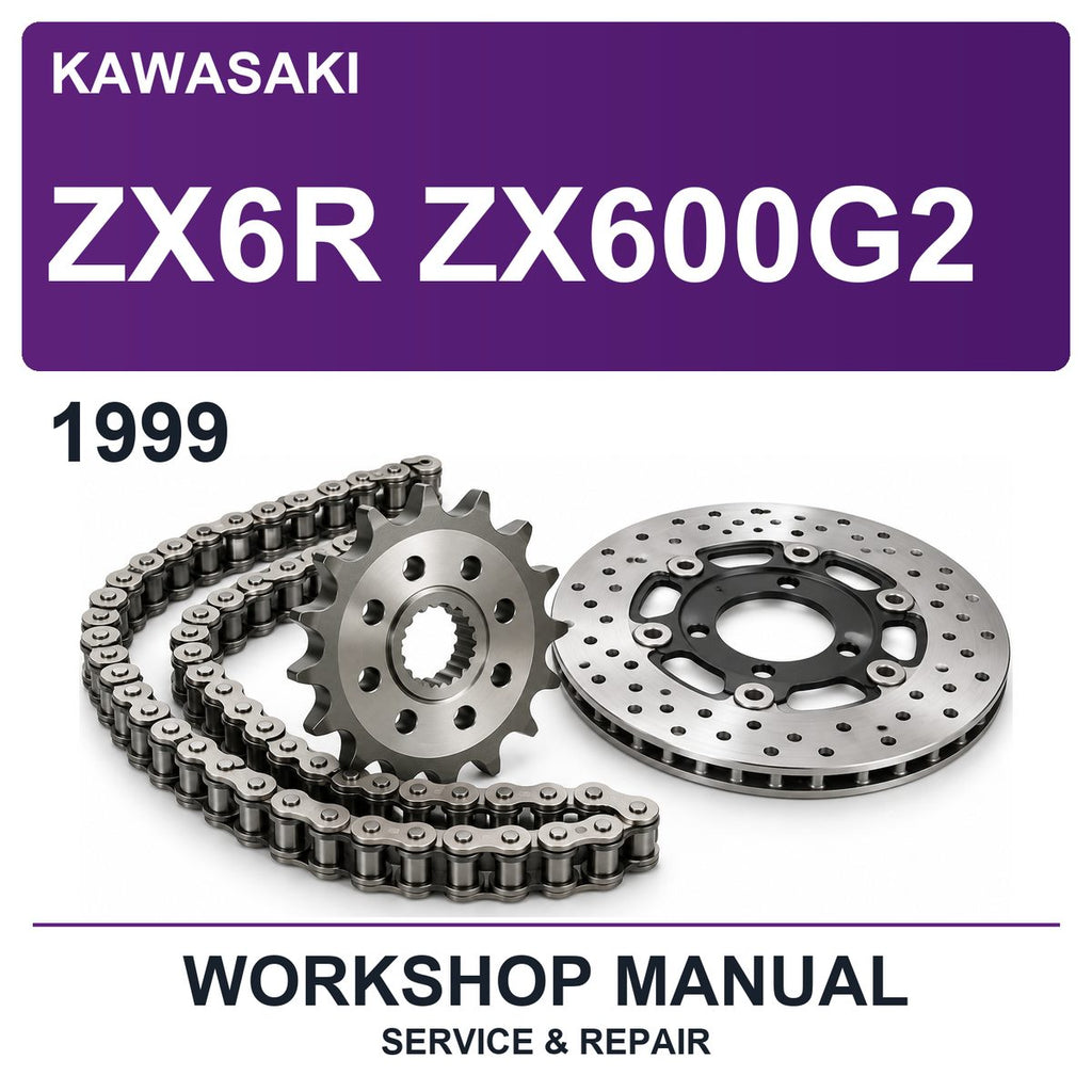 1999 Kawasaki ZX6R ZX600G2 Workshop Service & Repair Manual