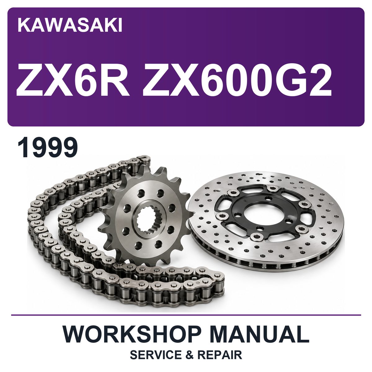 1999 Kawasaki ZX6R ZX600G2 Workshop Service & Repair Manual