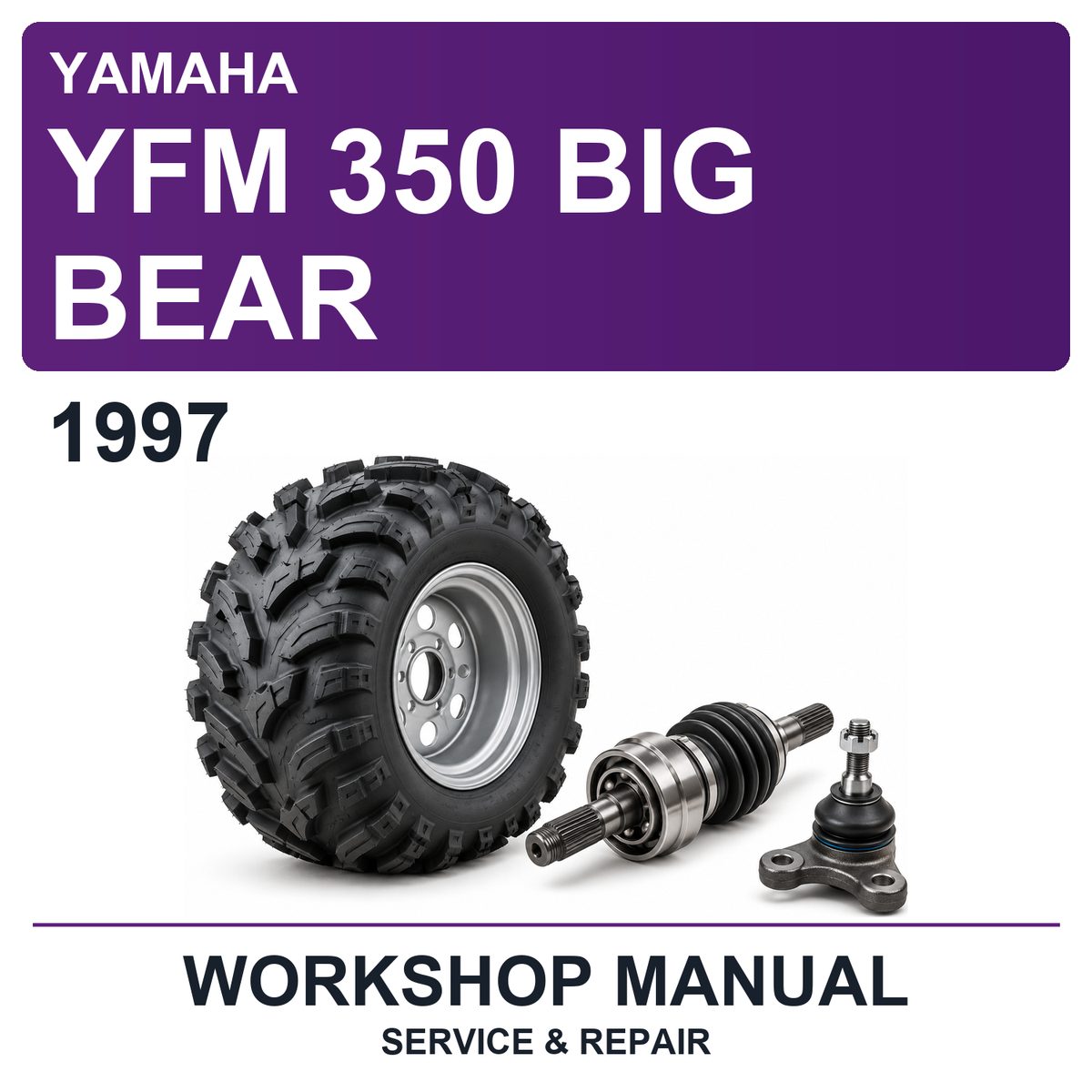 1997 Yamaha YFM 350 BIG Bear Workshop Service & Repair Manual