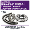 1997 Kawasaki Ninja ZX-9R ZX900-B1 ZX900-B2 ZX900-B3 ZX900-B4 Motorcycle Workshop Service & Repair Manual
