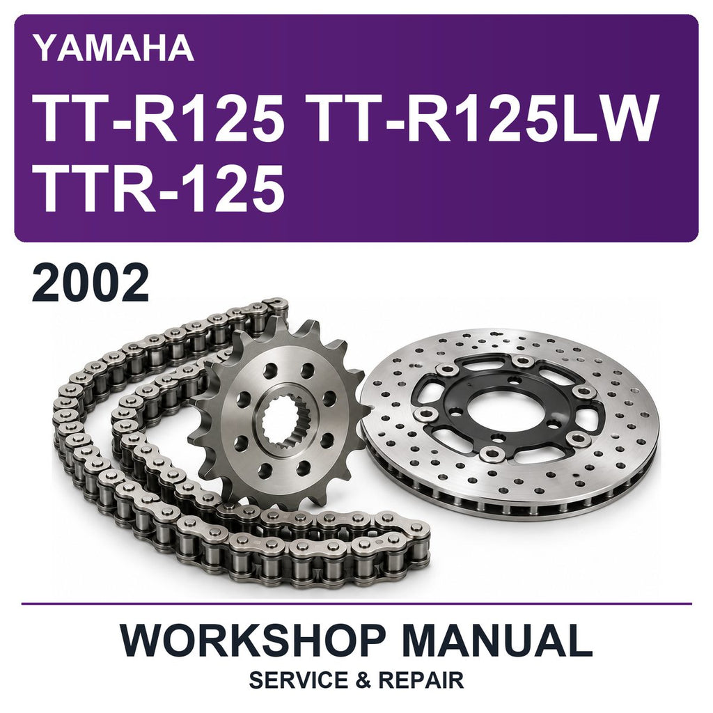 2002 Yamaha TT-R125 TT-R125LW TTR-125 Workshop Service & Repair Manual