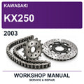 2003 Kawasaki KX250 Workshop Service & Repair Manual