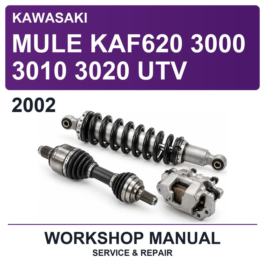 2002 Kawasaki Mule KAF620 3000 3010 3020 UTV Workshop Service & Repair Manual