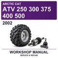 2002 Arctic Cat ATV 250 300 375 400 500 Workshop Service & Repair Manual