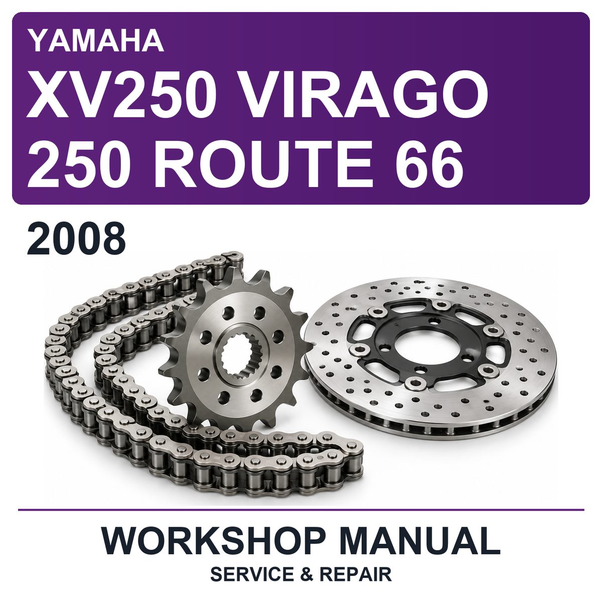 2008 Yamaha XV250 Virago 250 Route 66 Workshop Service & Repair Manual