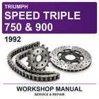 1992 Triumph Speed Triple 750 & 900 Workshop Service & Repair Manual