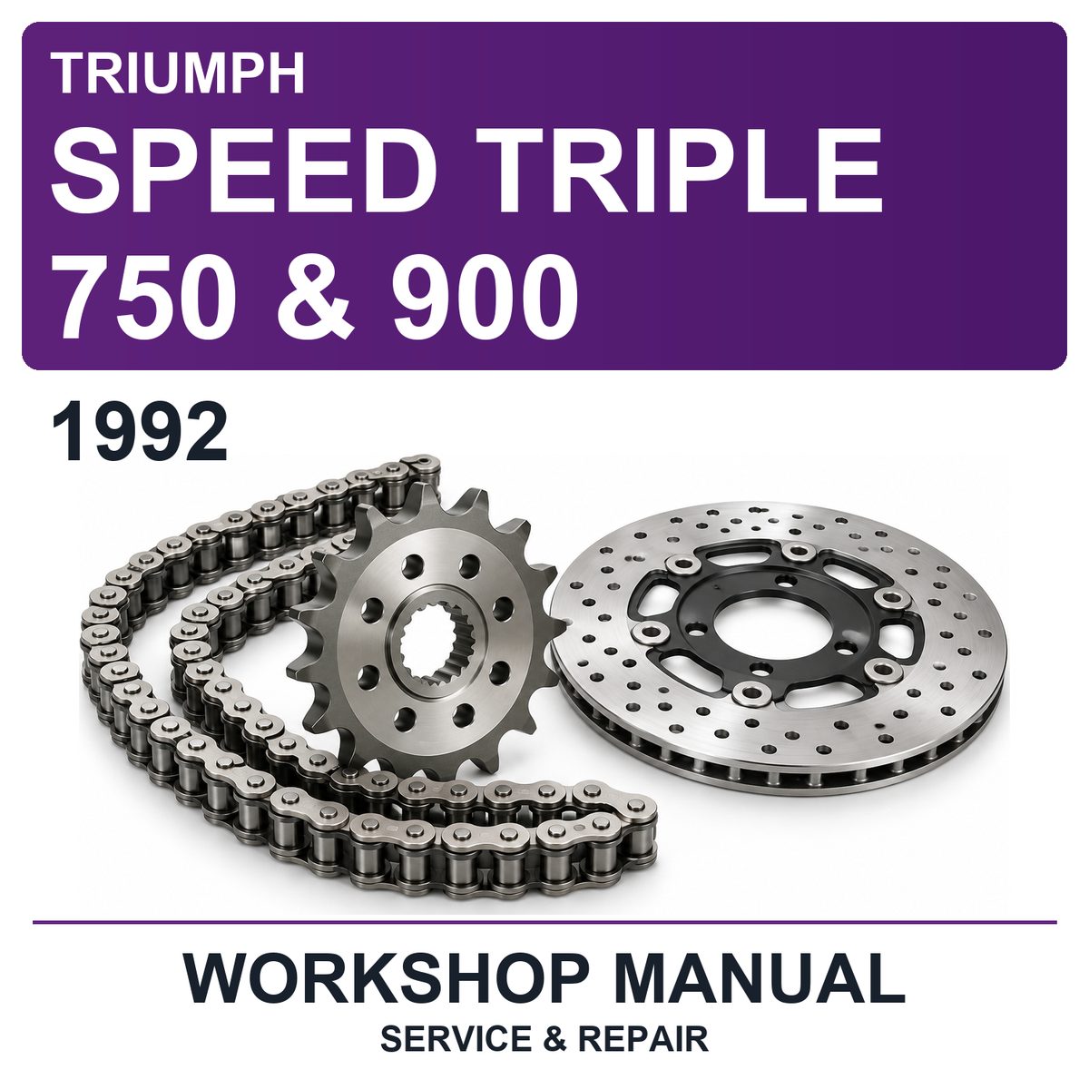 1992 Triumph Speed Triple 750 & 900 Workshop Service & Repair Manual