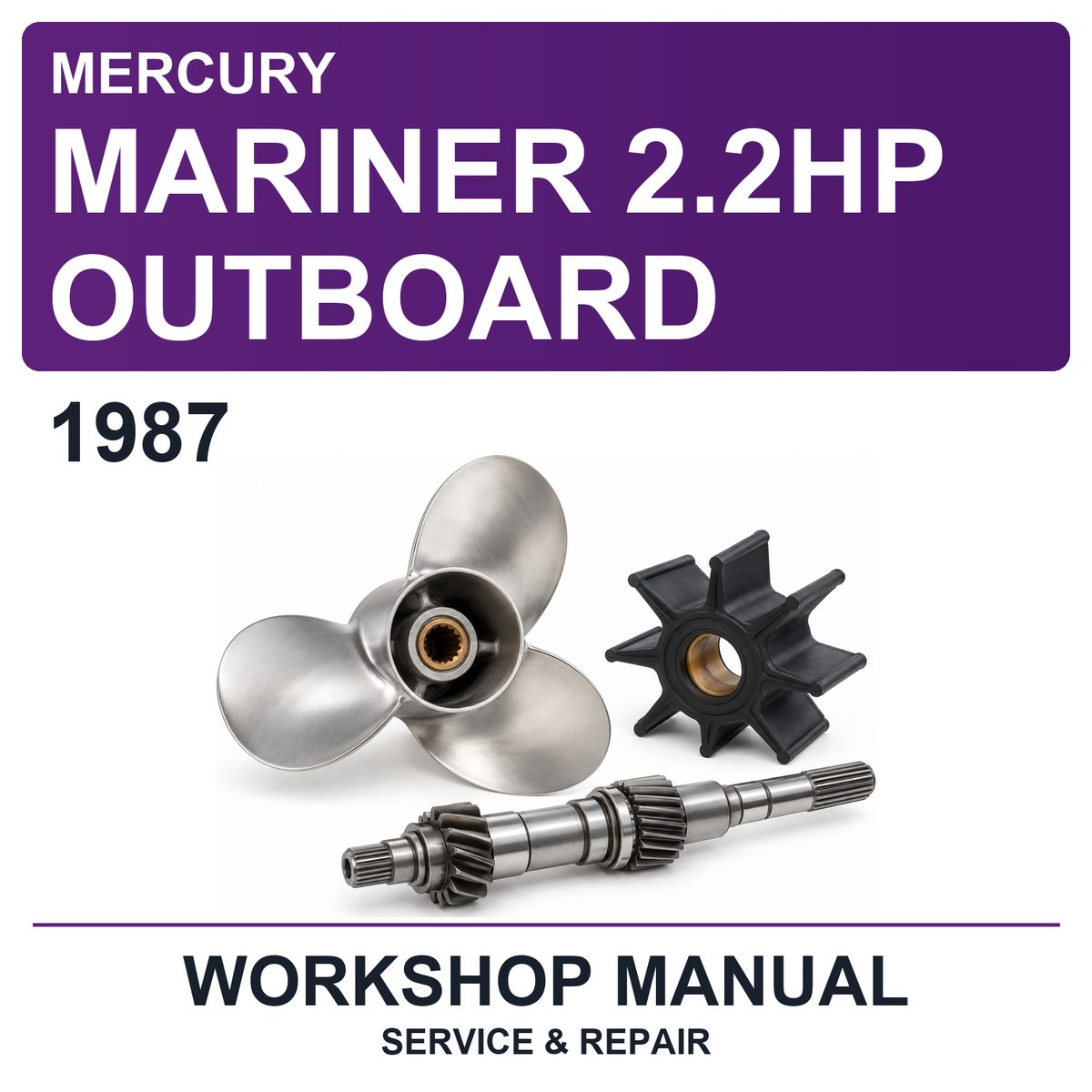 1987 Mercury Mariner 2.2HP Outboard Workshop Service & Repair Manual