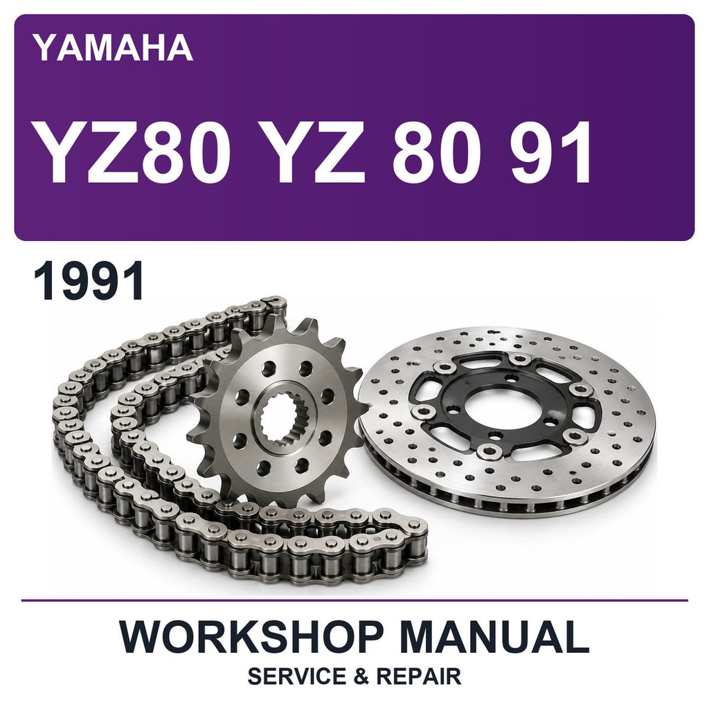 1991 Yamaha YZ80 YZ 80 91 Workshop Service & Repair Manual