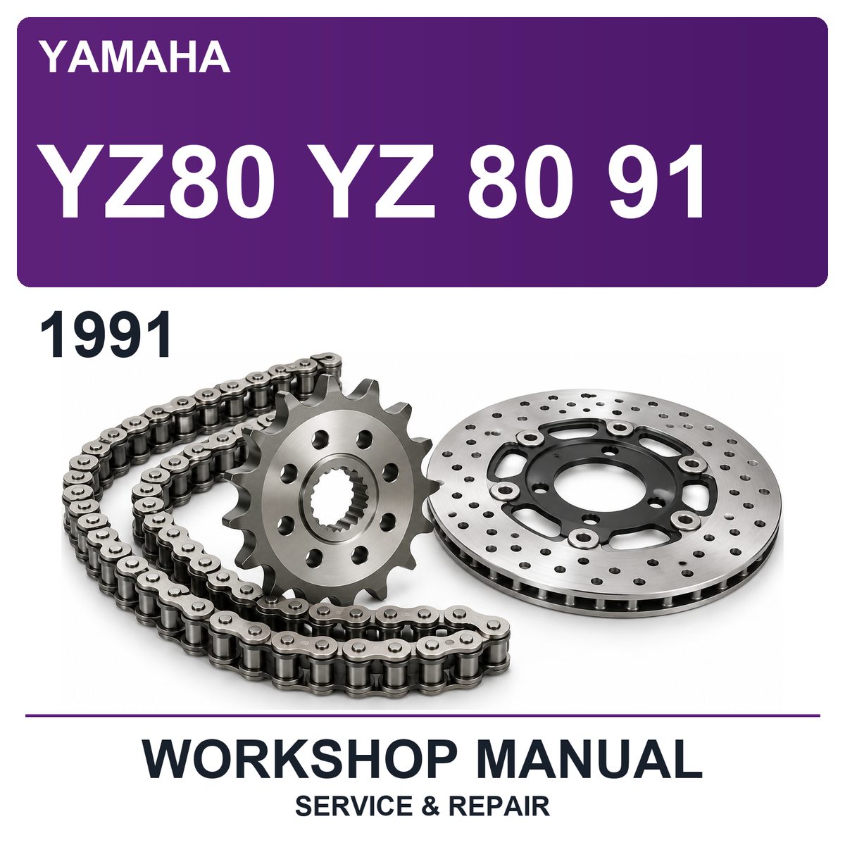 1991 Yamaha YZ80 YZ 80 91 Workshop Service & Repair Manual