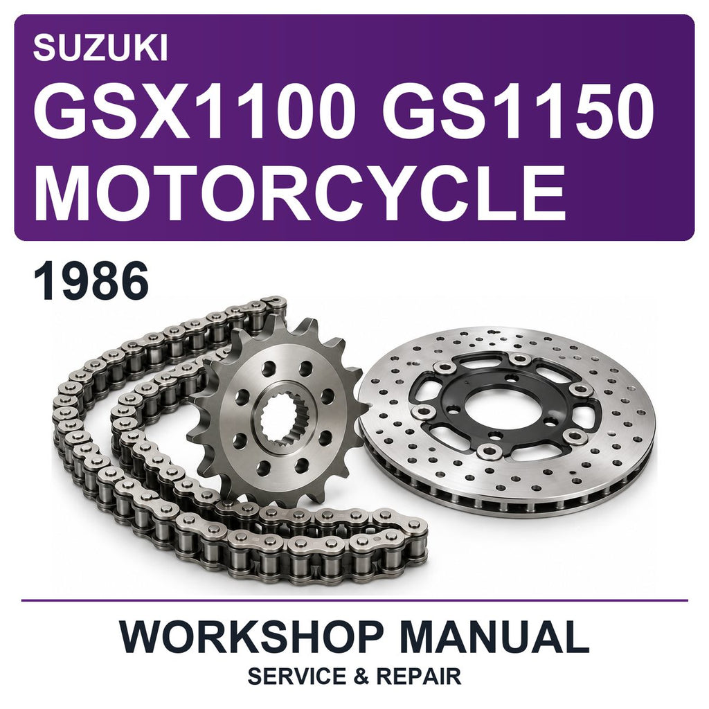 1986 Suzuki GSX1100 GS1150 Motorcycle Workshop Service & Repair Manual