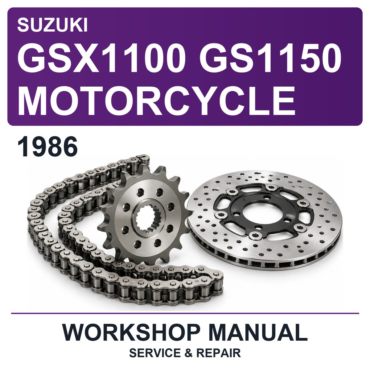 1986 Suzuki GSX1100 GS1150 Motorcycle Workshop Service & Repair Manual