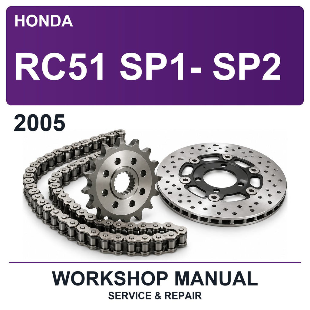 2005 Honda RC51 SP1- SP2 Workshop Service & Repair Manual