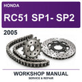 2005 Honda RC51 SP1- SP2 Workshop Service & Repair Manual