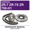 Kawasaki Zr-7 Zr-7S Zr 750-H1 Workshop Service & Repair Manual