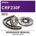 2012 Honda CRF230F Workshop Service & Repair Manual