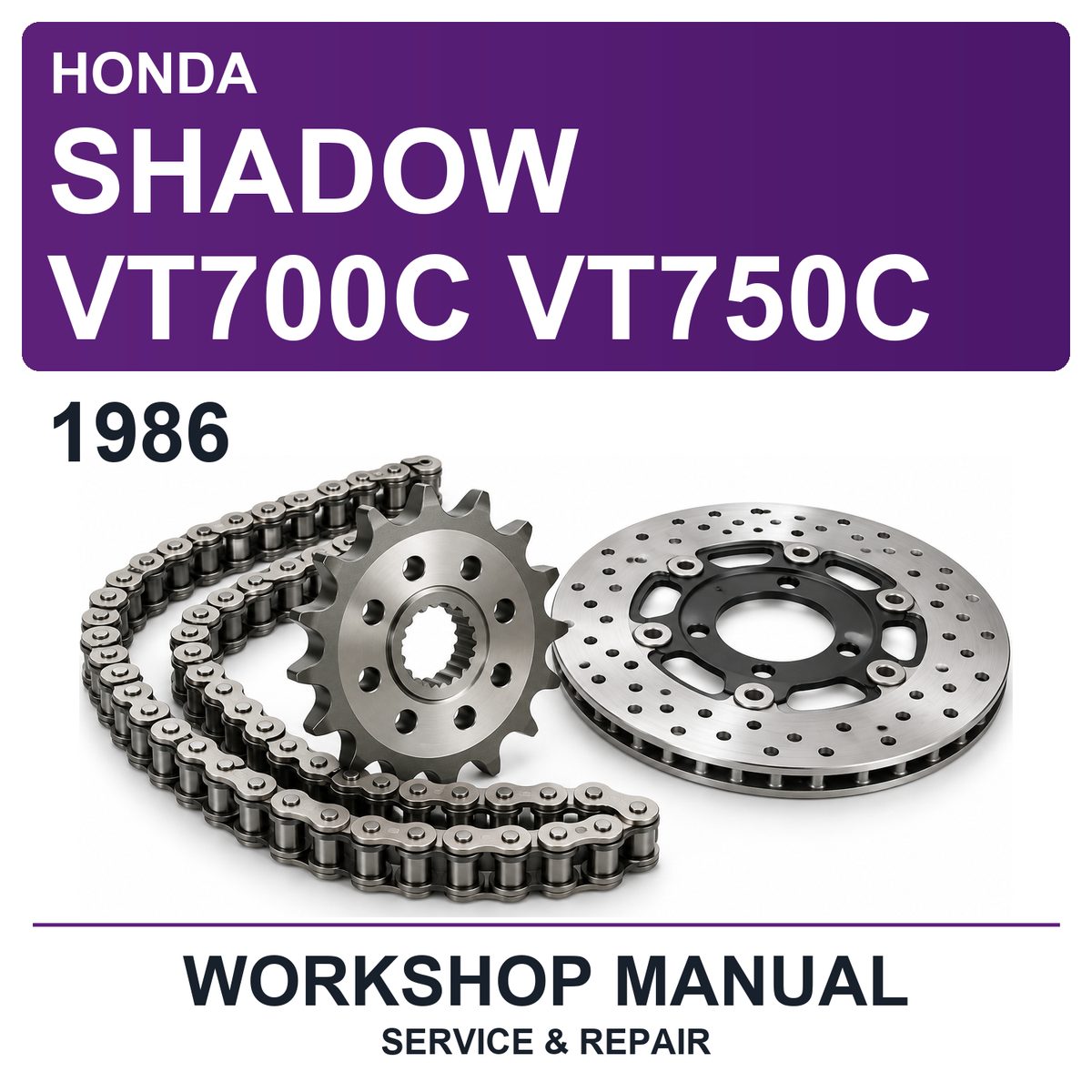 1986 Honda Shadow VT700C VT750C Workshop Service & Repair Manual