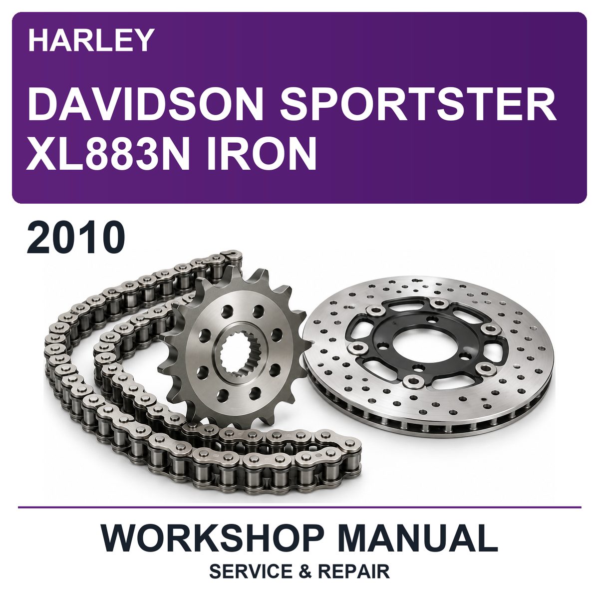 2010 Harley Davidson Sportster XL883N Iron Workshop Service & Repair Manual