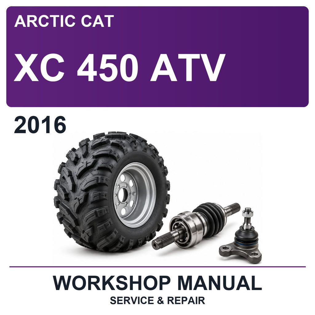 2016 Arctic Cat XC 450 ATV Workshop Service & Repair Manual