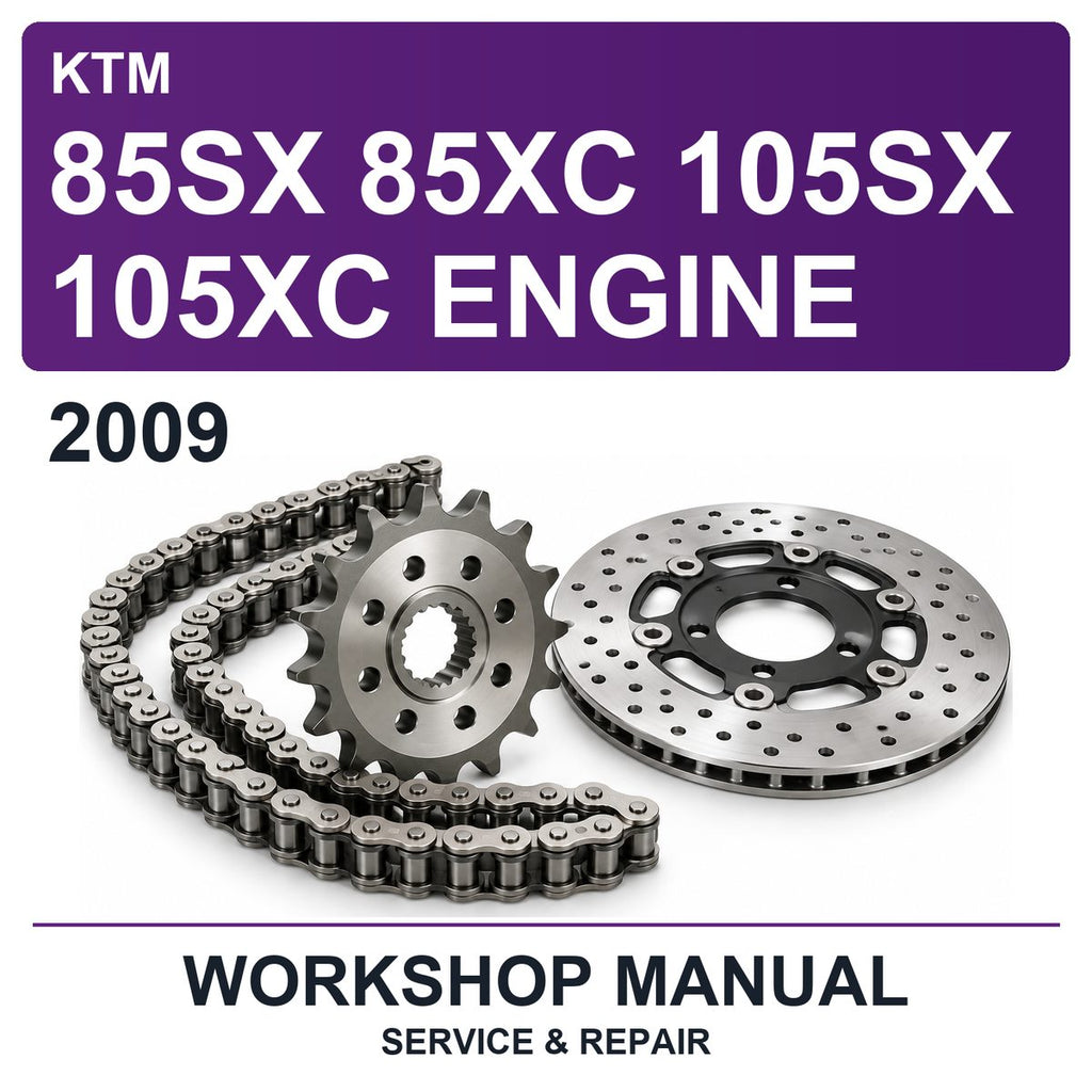 2009 KTM 85SX 85XC 105SX 105XC Engine Workshop Service & Repair Manual