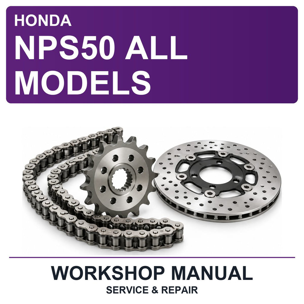 Honda NPS50 All Models Workshop Service & Repair Manual
