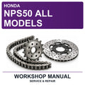 Honda NPS50 All Models Workshop Service & Repair Manual
