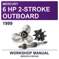 1999 Mercury 6 HP 2-Stroke Outboard Workshop Service & Repair Manual