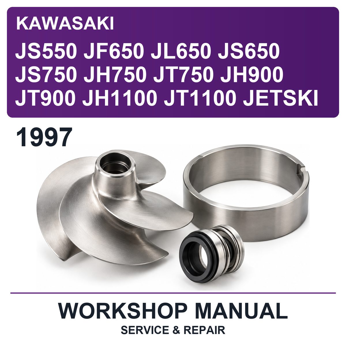 1997 Kawasaki JS550 JF650 JL650 JS650 JS750 JH750 JT750 JH900 JT900 JH1100 JT1100 Jetski Workshop Service & Repair Manual