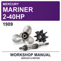 1989 Mercury Mariner 2-40HP Workshop Service & Repair Manual