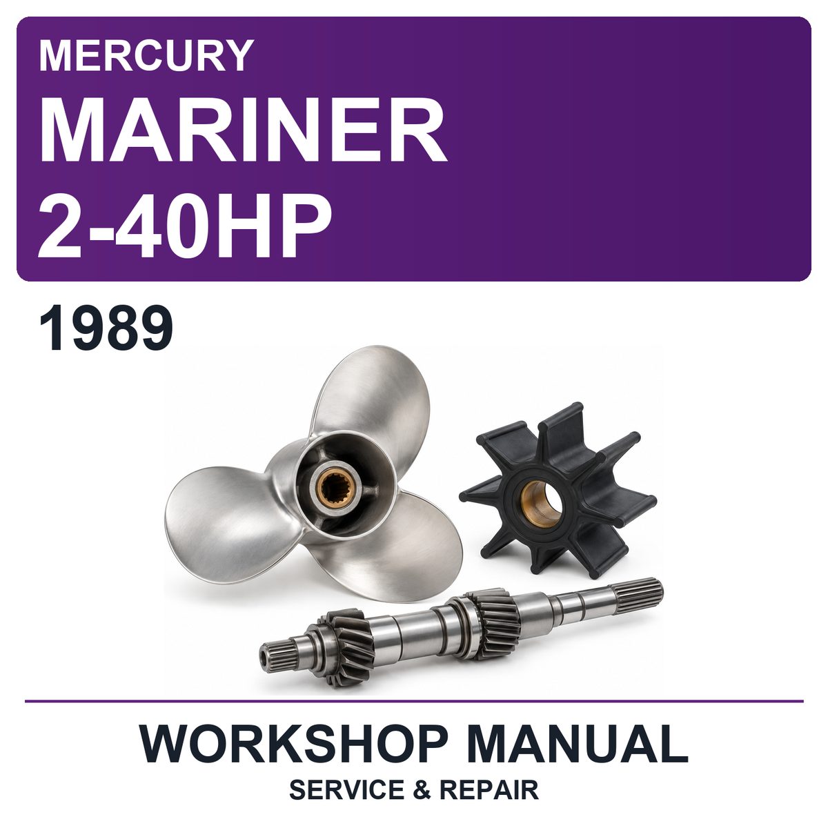 1989 Mercury Mariner 2-40HP Workshop Service & Repair Manual