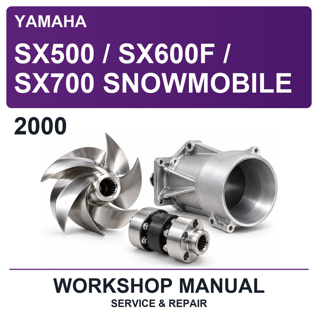 2000 Yamaha SX500 / SX600F / SX700 Snowmobile Workshop Service & Repair Manual