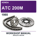 1985 Honda Atc 200M Workshop Service & Repair Manual