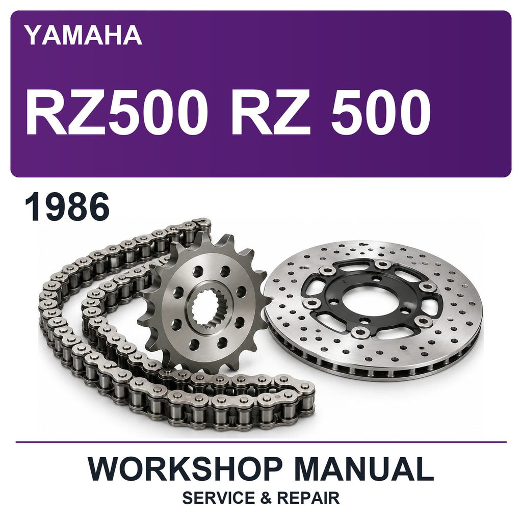 1986 Yamaha RZ500 RZ 500 Workshop Service & Repair Manual
