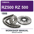 1986 Yamaha RZ500 RZ 500 Workshop Service & Repair Manual