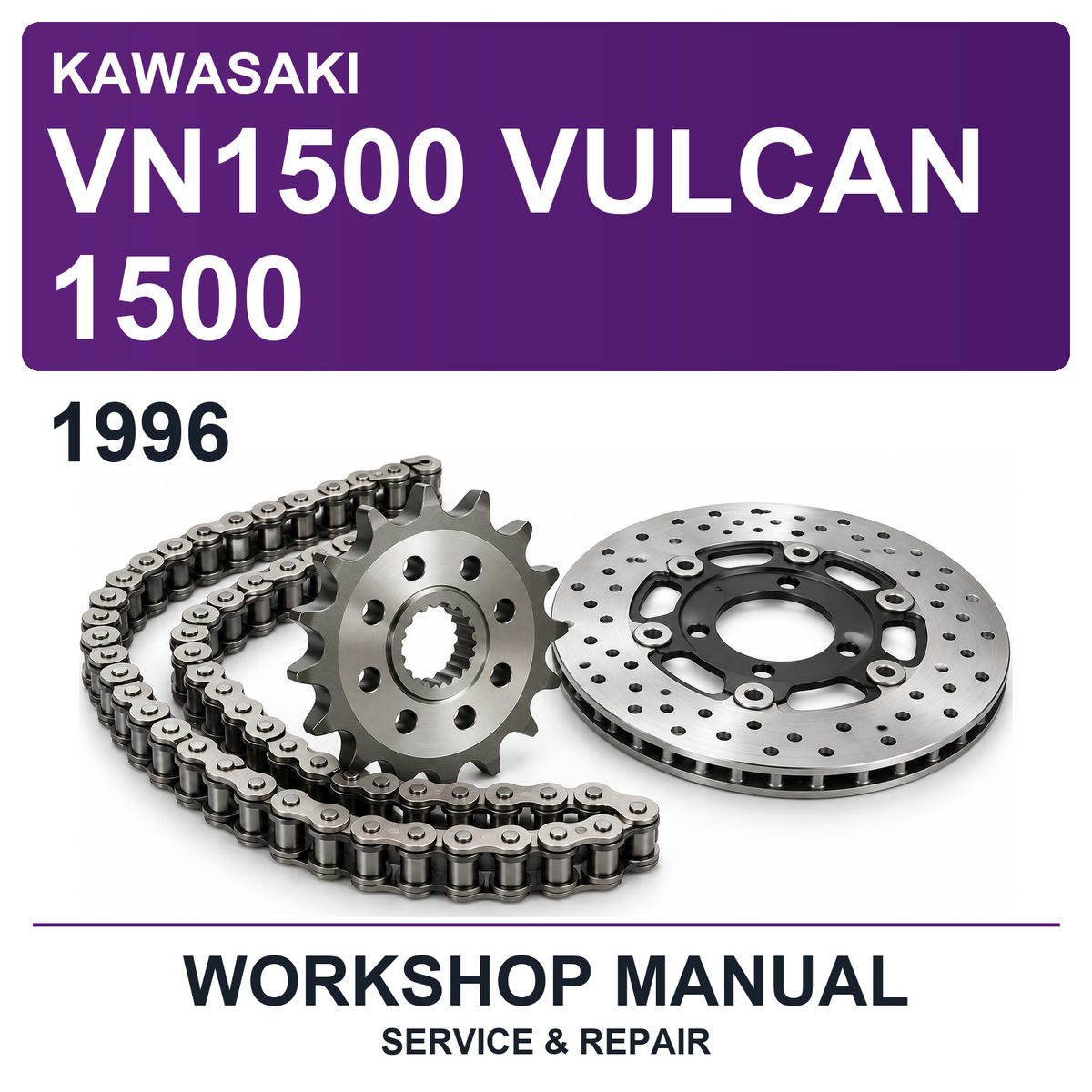 1996 Kawasaki VN1500 Vulcan 1500 Workshop Service & Repair Manual