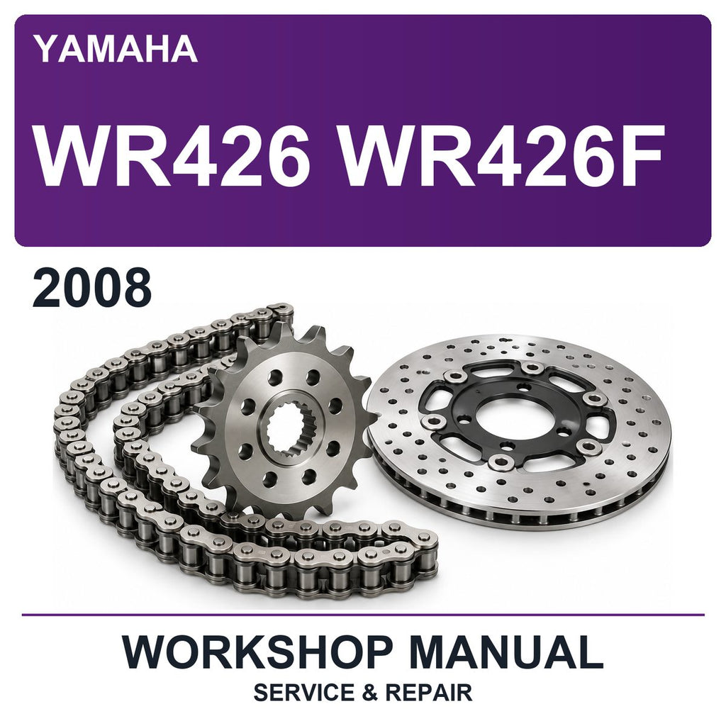 2008 Yamaha WR426 WR426F Workshop Service & Repair Manual