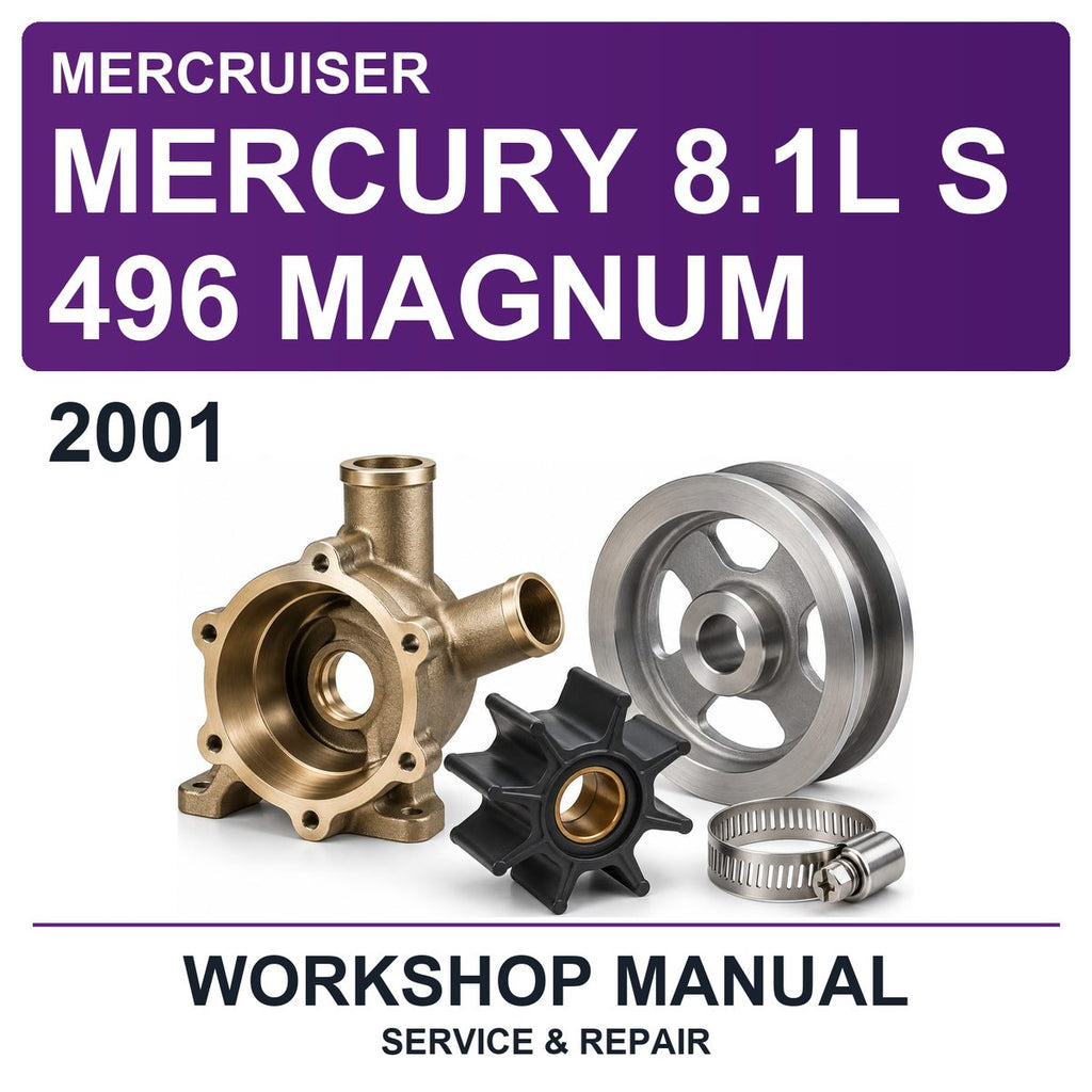 2001 Mercury Mercruiser 8.1L S 496 Magnum Workshop Service & Repair Manual