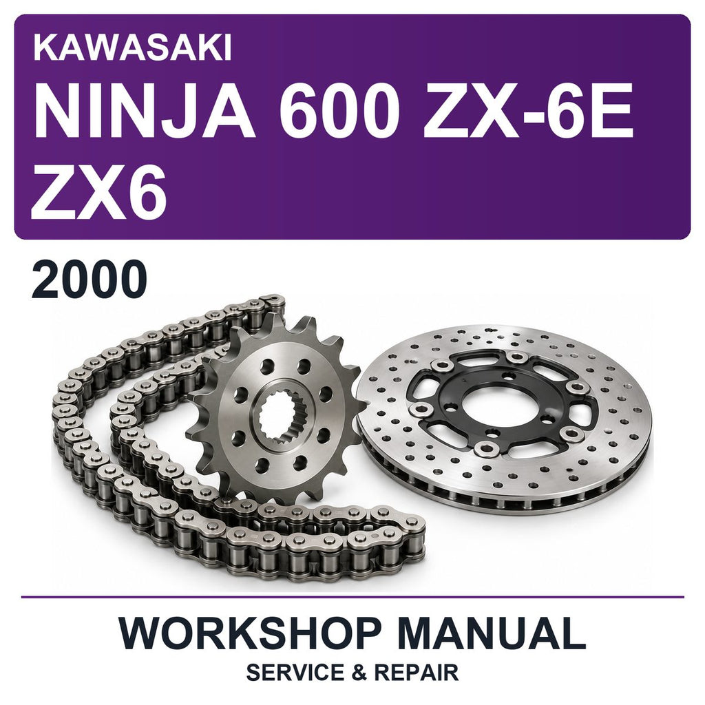 2000 Kawasaki Ninja 600 ZX-6E ZX6 Workshop Service & Repair Manual