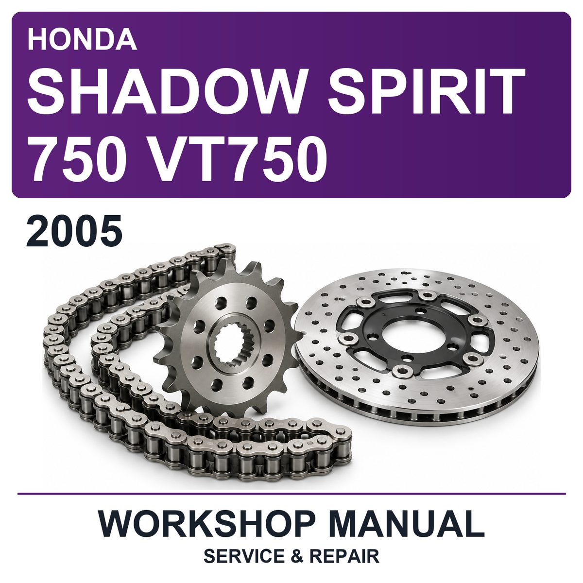2005 Honda Shadow Spirit 750 VT750 Workshop Service & Repair Manual