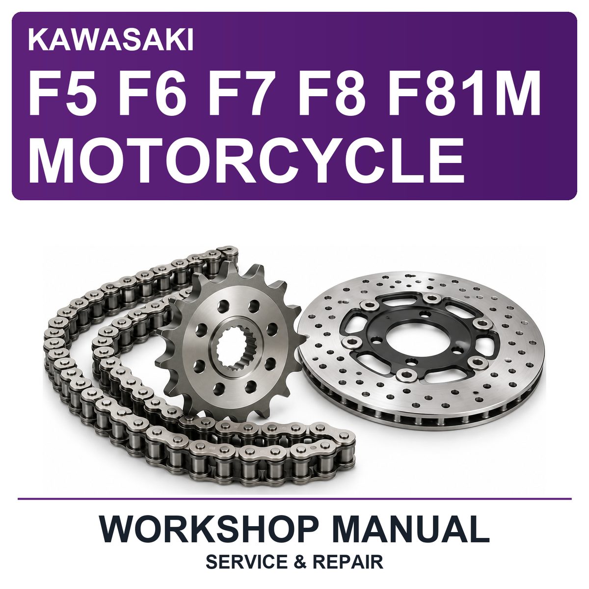 Kawasaki F5 F6 F7 F8 F81M Motorcycle Workshop Service & Repair Manual