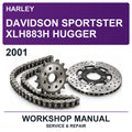 2001 Harley Davidson Sportster XLH883H Hugger Workshop Service & Repair Manual