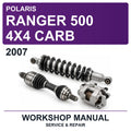 2007 Polaris Ranger 500 4X4 Carb Workshop Service & Repair Manual