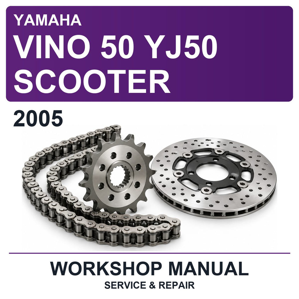 2005 Yamaha Vino 50 YJ50 Scooter Workshop Service & Repair Manual