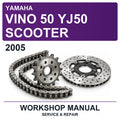 2005 Yamaha Vino 50 YJ50 Scooter Workshop Service & Repair Manual